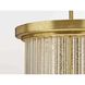 Point Dume&trade; Sequit Point 3 Light 14 inch Brushed Brass Semi-Flush Convertible Ceiling Light, Design Series